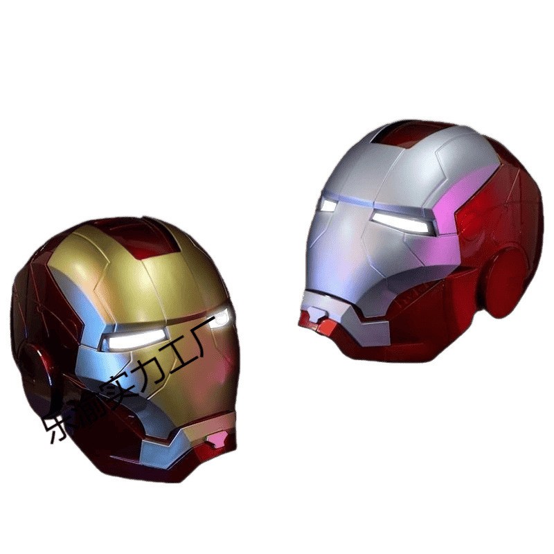 ジャヴィ アイアンマン MK5 電動ヘルメット 子供用マスク cos ウェアラブル自動開閉ヘッドギア 男の子と女の子用|undefined