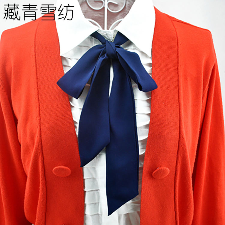 Pajarita encaje de mujer nuevo estilo coreano estilo británico preppy estilo Polka Dot color sólido gasa cinta golpeando a mano arco de moda