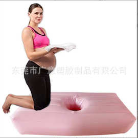 孕妇月子家用充气床垫PVC植绒加厚孕妇床垫床垫产后护腰睡枕可D制