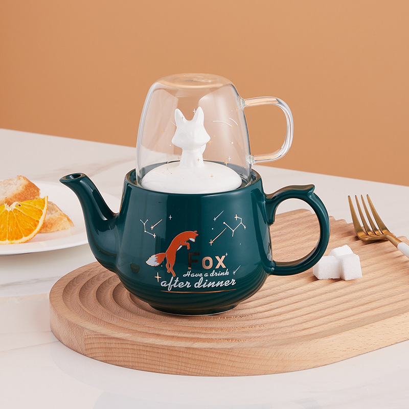 Ins juego de té japonés gran capacidad tetera Amazon Comercio exterior oferta exclusiva logo pequeño regalo fresco