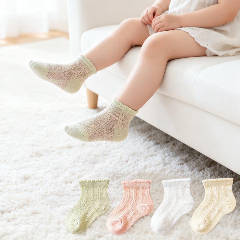 Summer ultra thin children's socks for new born