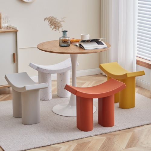 Dumbo stool living room bedroom step stool home bench door shoe changing stool simple small stool curved bench