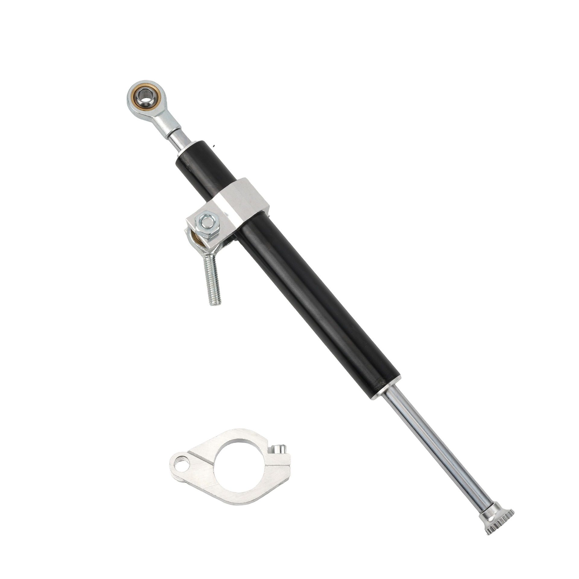 Motorcycle Accessories Steering Damper Handlebar Anti-Sway Shock Absorber Riding Control Steering Damping Titanium Ruler Modification