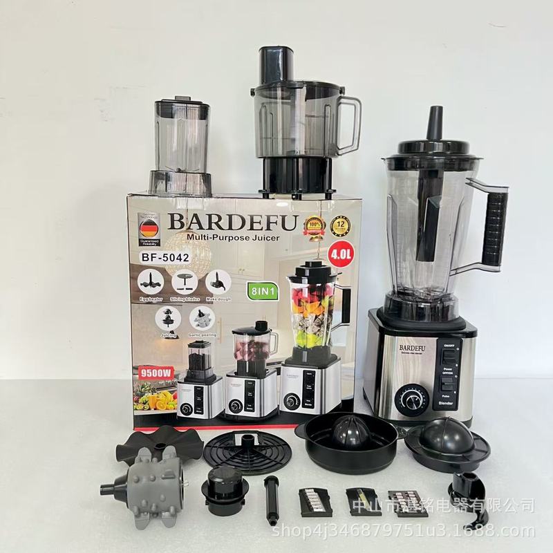 4L8in1blender外贸美欧不锈钢大容量金属绞肉机碎冰榨汁机破壁机|undefined