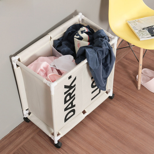 Stylish Fabric Storage Basket with Lid for Home - Simple and Modern Oxford Cloth Foldable Laundry Hamper with Dustproof Cover and Multiple Functions