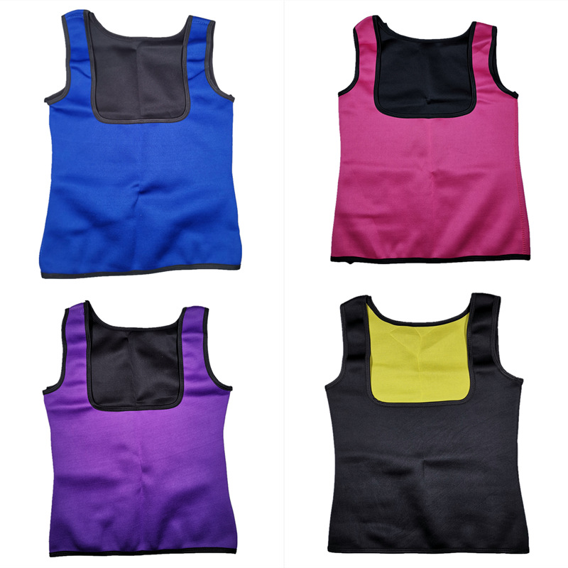 Chaleco de neopreno moldeador, cintura femenina, yoga, fitness, sudor, pecho