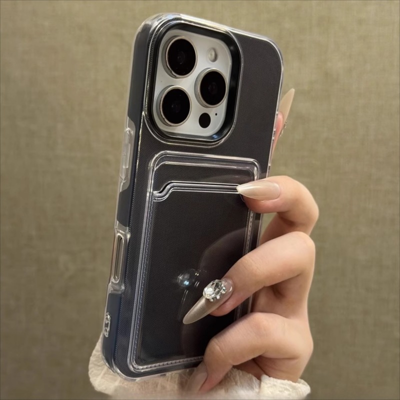 Apple 17用カード収納付き2in1スマホケース iPhone16ProMax対応 全面保護 耐衝撃 15カードホルダー付き 14ハードケース|undefined