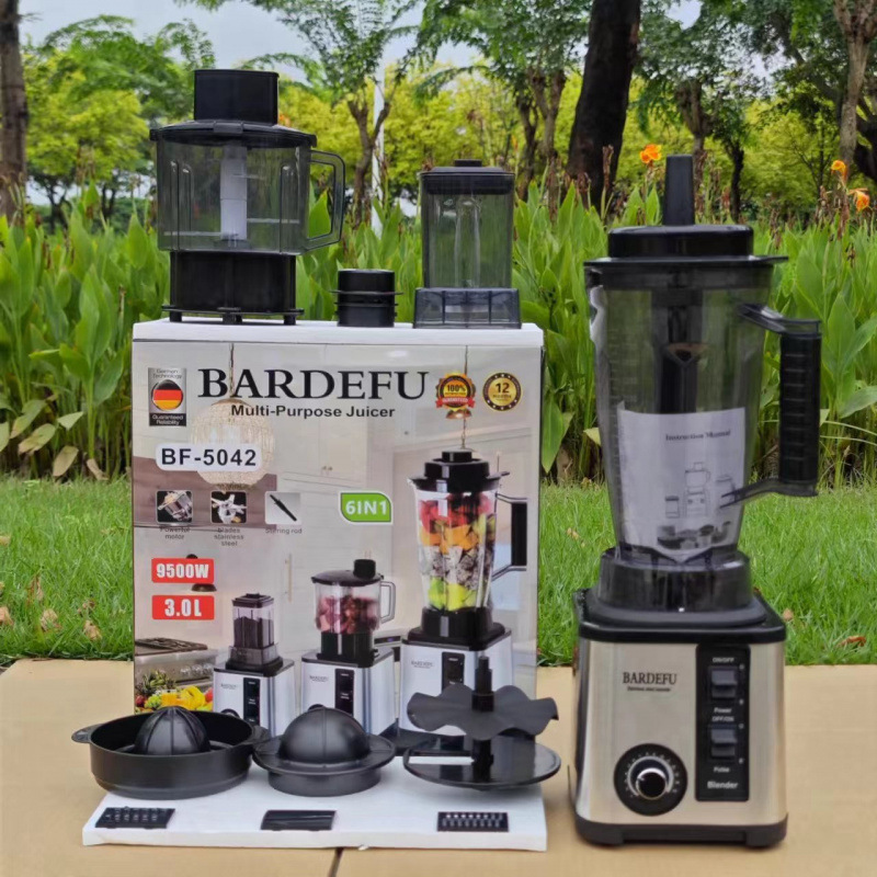 跨境新款3L6in1blender商用不锈钢大功率纯铜搅拌机绞 碎冰榨汁机|undefined