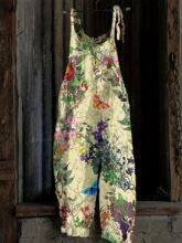 T 34131 Abstract Print Jumpsuit ��������� �羳����ѷŷ����