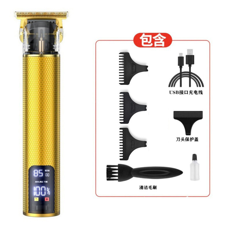 クロスボーダーT9ヘッド神器オイルヘッド電気バリカン理髪器電気バリカン理髪器デジタル表示電気理髪器卸売り|undefined