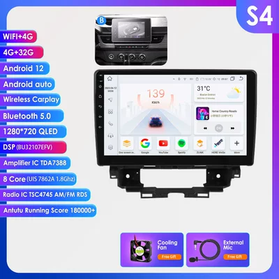 Suitable for 19-25 Renault DVD Navigation - model-b-432g-wifi4g-lte-version-7862-carplay-eight-core-10inch-suitable-for-19-25-renault-kangoo