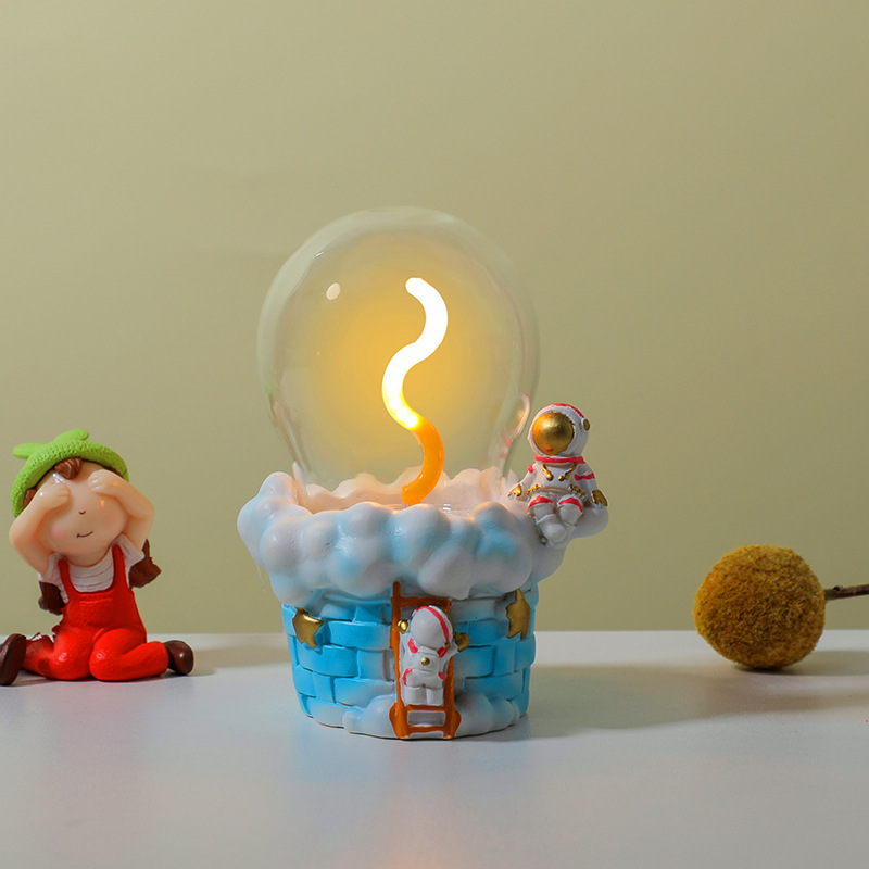 Lámpara de noche lámpara luminosa base de resina creativa para gatos adornos de animales decoración de escritorio exhibición artesanía regalos