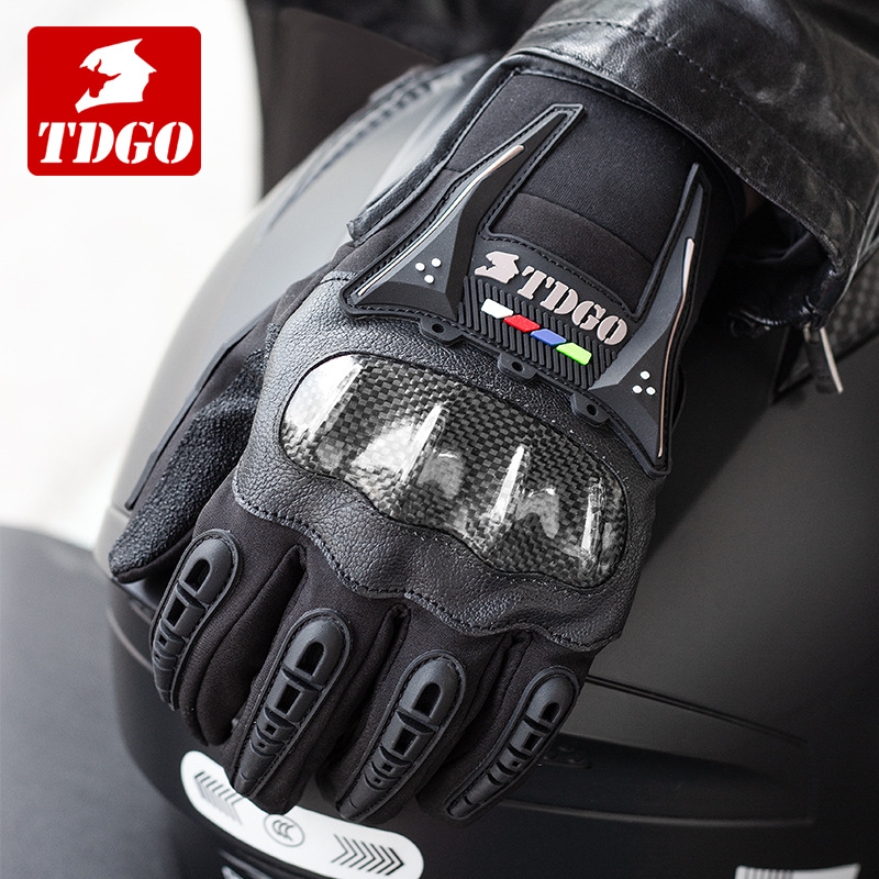 Guantes de motocicleta para hombres para montar en invierno caliente impermeable a prueba de frío guantes de motocicleta de caballo a prueba de caídas para todas las estaciones