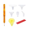 Resin pen golden+yellow glue mud wheel+2*8 mud, a piece of mud