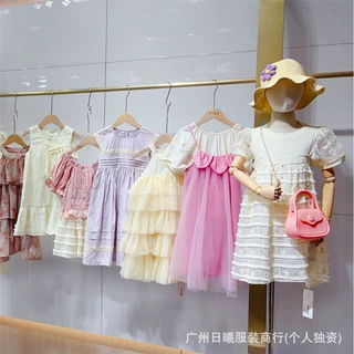 广州童装尾款清货彩色笔童装批发进货渠道童装直播间9.9的童装