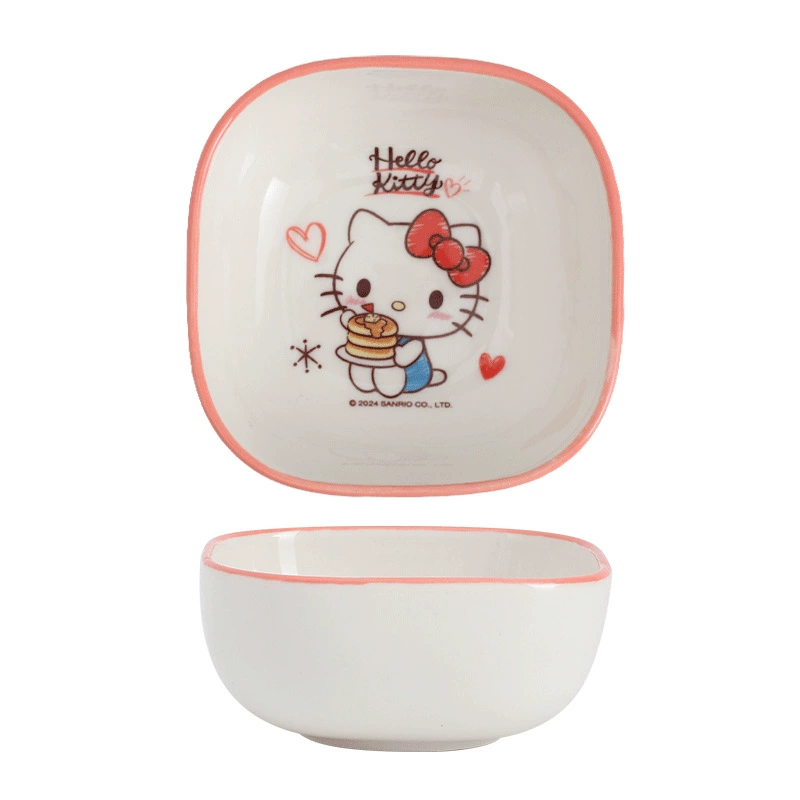 Детская чаша с персонажами Sanrio (Hello Kitty и др.), 9×9×4,2 см, 4 цвета