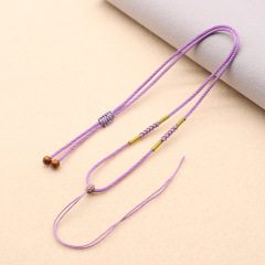 玉髄秋香緑ナイロン翡翠ペンダントと田玉ファッション風半製品diyネックレスロープ卸売り