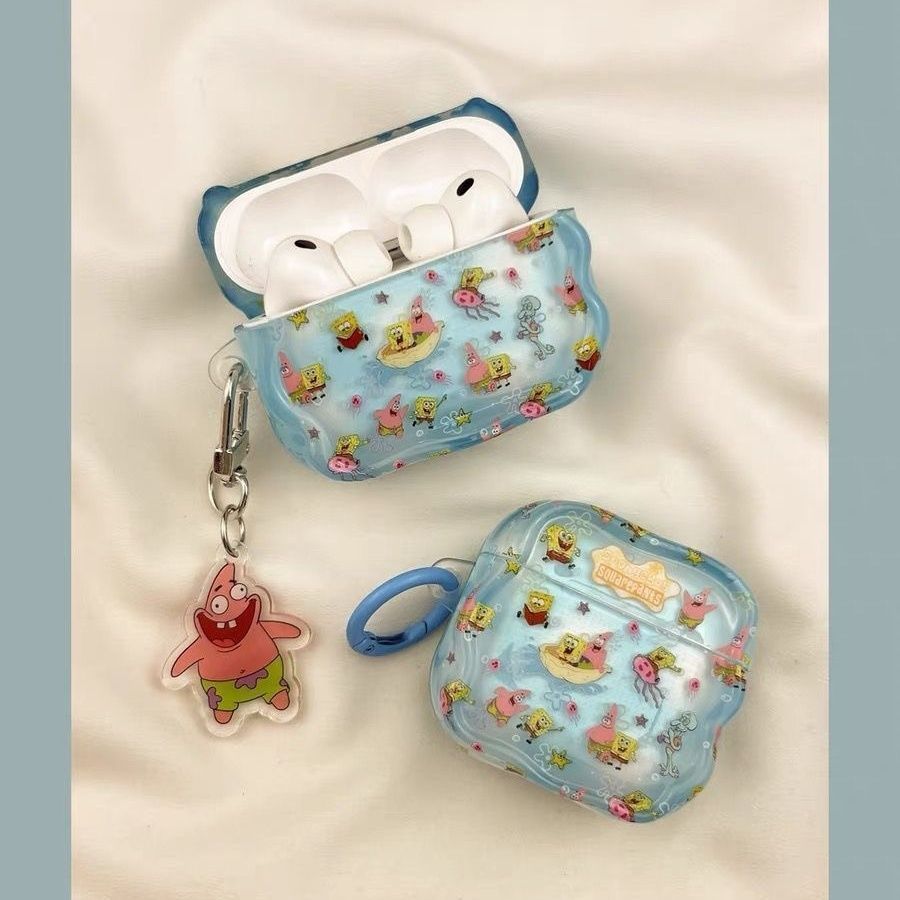 PiStar SpongeBob para AirPods 4 generación cubierta de auriculares Apple AirPodpro3 / 2 estuche de protección Bluetooth image 4