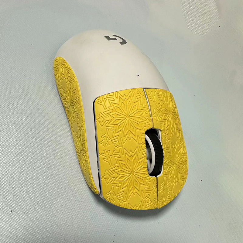 gpw2代雪花紋鼠標防滑貼吸汗防滑側貼腳墊競技遊戲膠墊鼠標貼批發