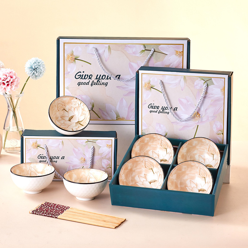Ceramic Tableware Set Cross-Border Dish Set Bowl Tableware Gift Box Home Eating Bowl Business Event Small Gift Batch Ceramic Tableware Set Cross-Border Dish Set Bowl Tableware Gift Box Home Eating Bowl Business Event Small Gift Batch