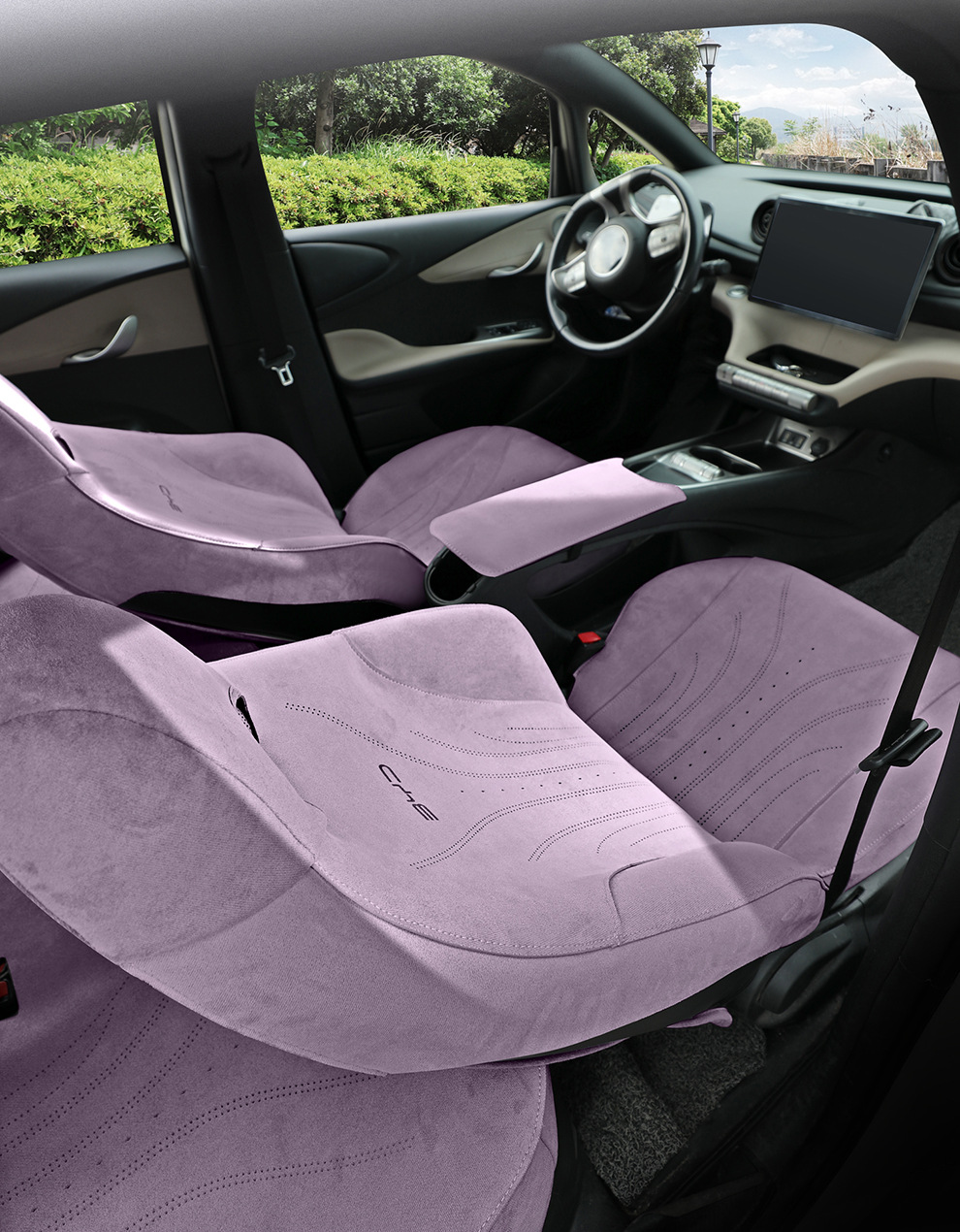 Byd Dolphin Seat Cover Special All-Inclusive Car Seat Cushion Four-Season Suede Seat Cover Car Interior Decoration Modification Supplies