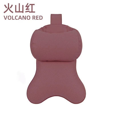 Car Headrest Cloud Cotton Headrest - double-sided-suede-volcanic-red-single-pack