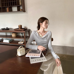 EIA一尧【济州岛oni】韩系毛针织衫女秋冬设计感气质长袖毛衣上衣