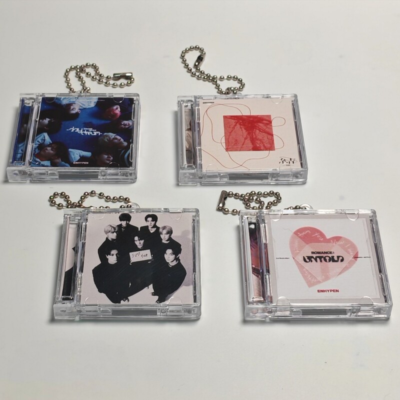 enhypen日韩男团迷你CD专辑钥匙扣NFC自制挂件周边物料亚克力|undefined