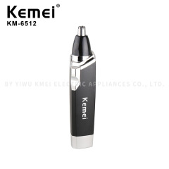 Kemei 電気鼻毛装置 KM-6512 卸売乾電池鼻毛トリマー鼻孔クリーナー