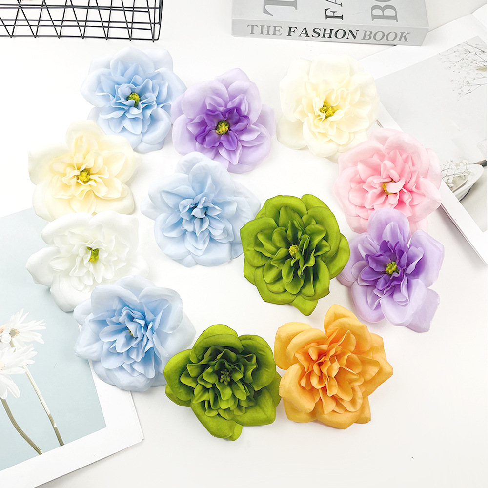 Melaleas 우아한 장미 꽃 DIY 수제 소재 가짜 꽃 결혼식 강당 꽃 벽 꽃 배열 사진 꽃 소품