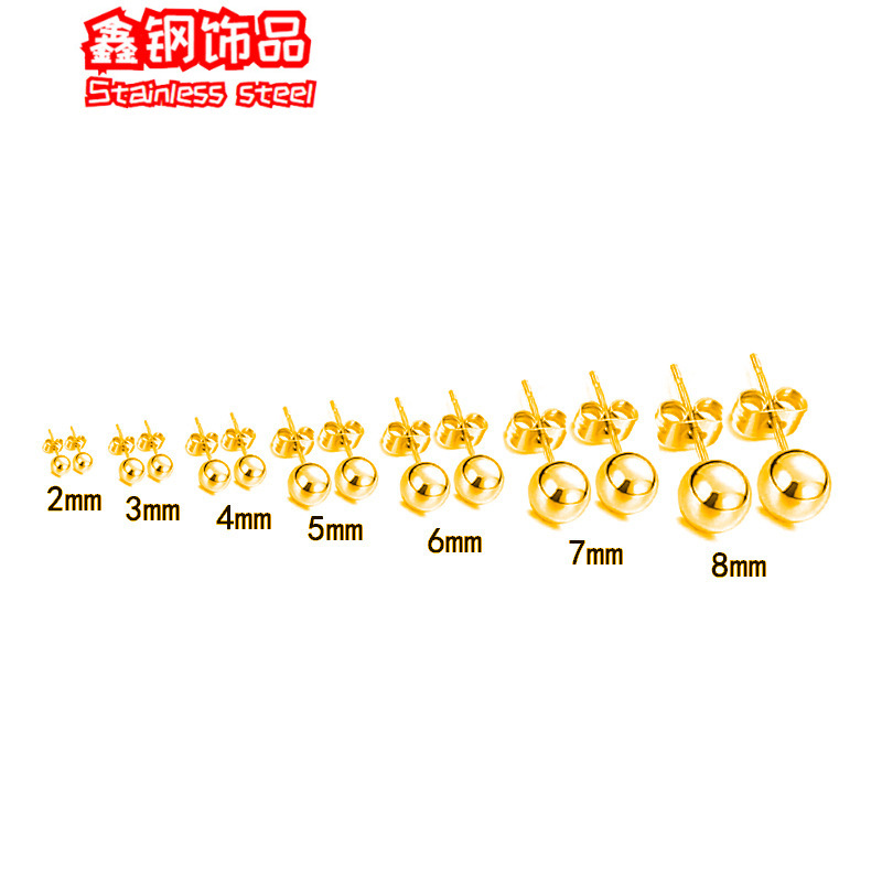 Round beads stainless steel