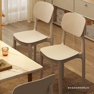 Comfortable seating chair chair adult household dining table and chair thickened modern plastic simple dining chair back stool