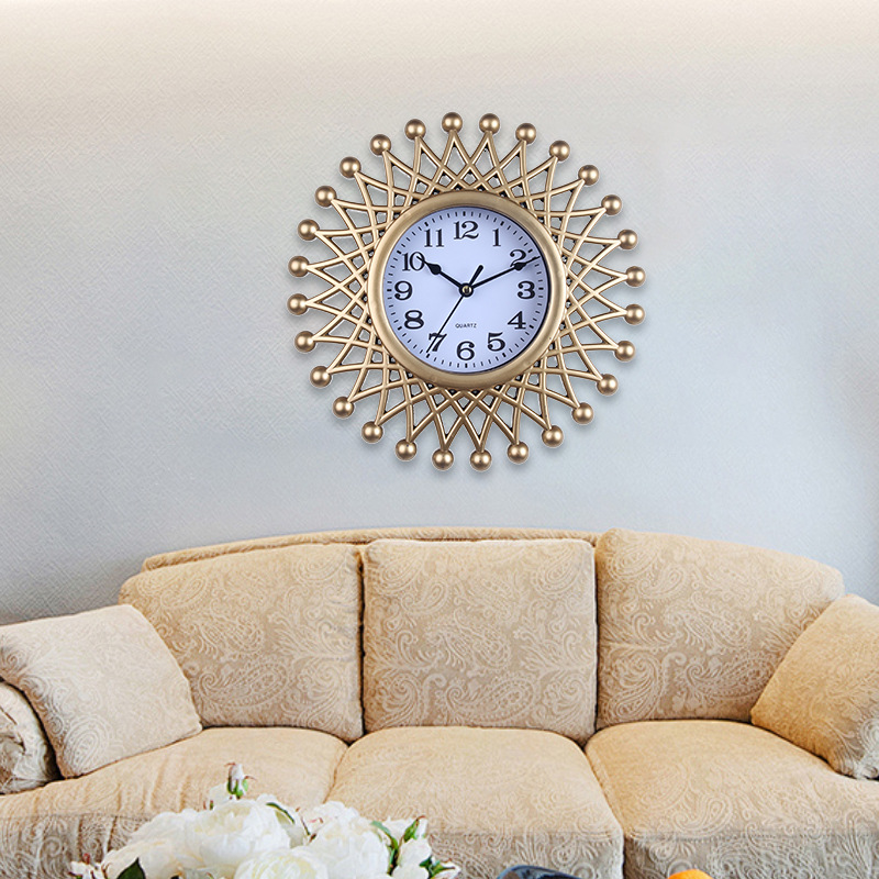 Reloj de pared reloj de pared sala de estar lujoso estilo simple decoración moderna reloj de pared de cuarzo red relojes de pared red para el hogar