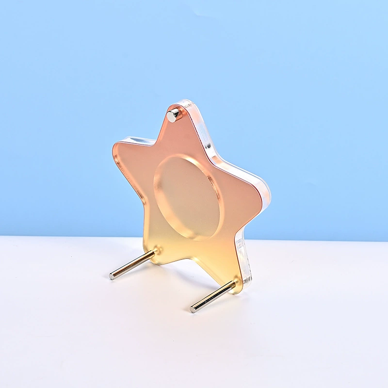 Acrylic badge, stand, removable storage system, (Physicals)