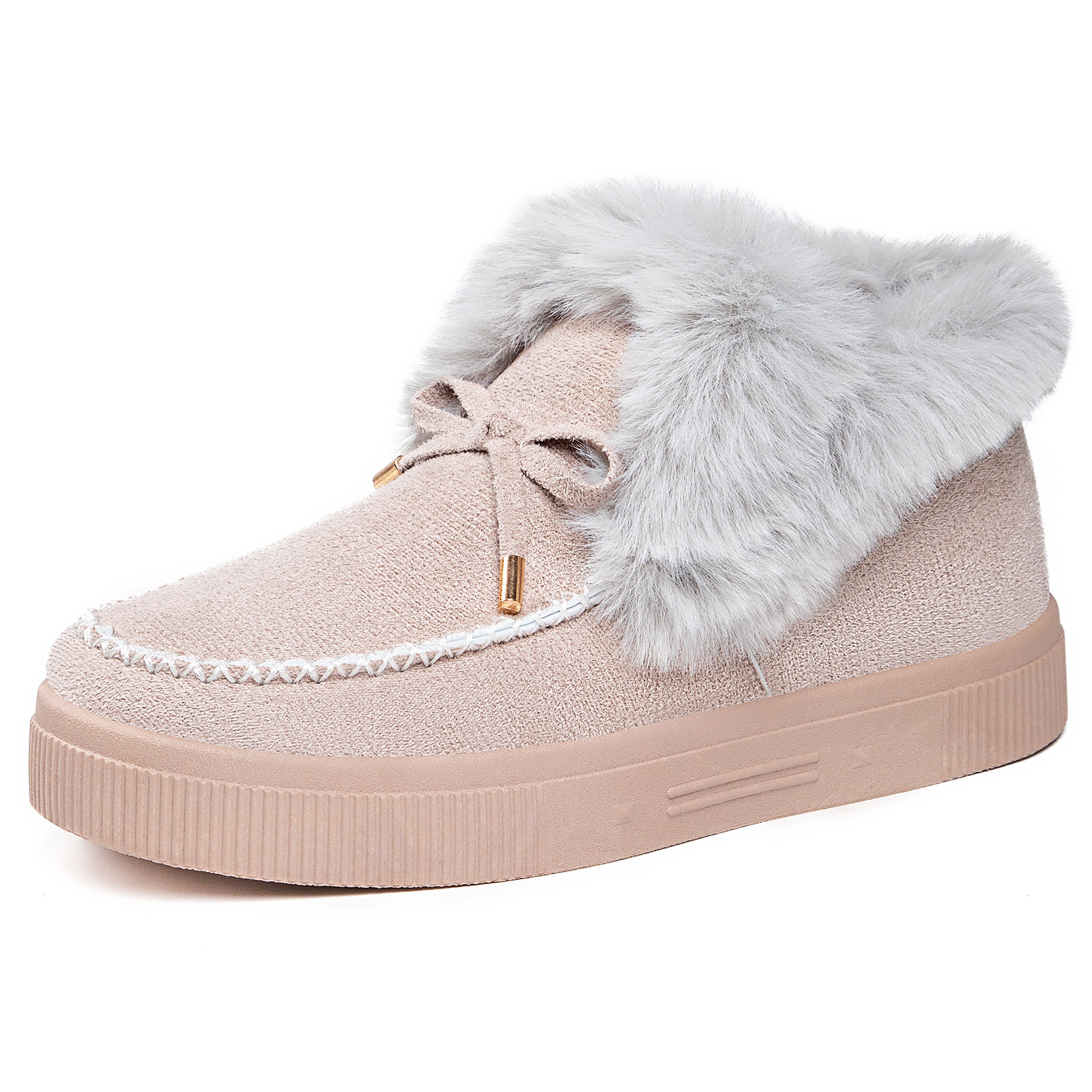 Zapatos de algodón de mujer botas de mujer transfronterizas TEMU botas de gran tamaño para mujeres botas de nieve de vello gruesas botas de algodón caliente a prueba de frío