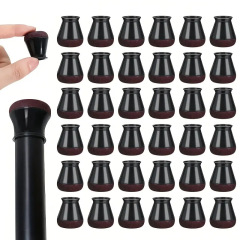 新しいシリコン製の椅子脚カバー、静音の椅子脚保護カバー、家具用フェルト、テーブル脚、椅子脚パッド