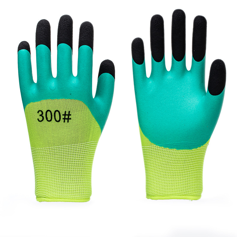 Fabricante mayorista guantes de protección laboral sitio de trabajo seco desgaste emulsión guantes de inmersión