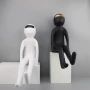 家居男孩人物树脂雕塑