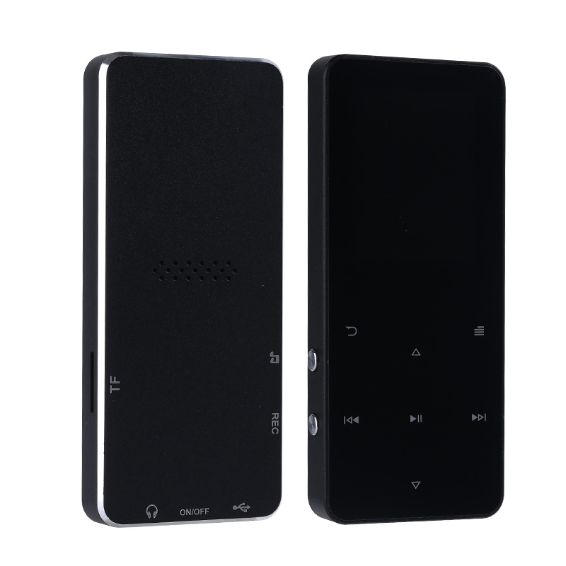 Comercio exterior metal Bluetooth MP3 estudiante Walkman MP4 reproductor de música sin pérdidas pantalla táctil grabación insertar la tarjeta