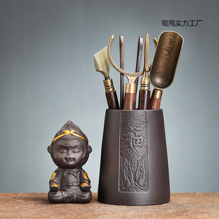 A Complete Set of High-End Tea Ceremony Six Gentlemen Set Kung Fu Tea Set Accessories Tea Tools Tea Clip Tea Set Complete Set