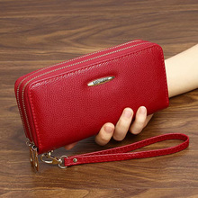 【双拉链钱包】新款手拿包女士长款拉链钱包大容量韩版卡包零钱包