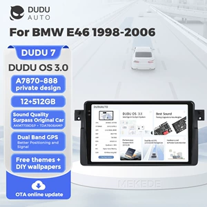 Подходит для BMW E46 1998-2006 модифицированный Duduauto Android Smart Central Control Ecrection