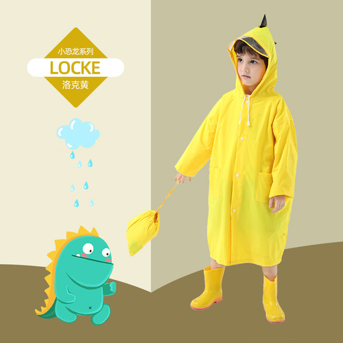 Wholesale Children's Raincoat for Little Dinosaurs - Unisex for Boys and Girls, Kindergarten and Primary School Students - Clearance Price