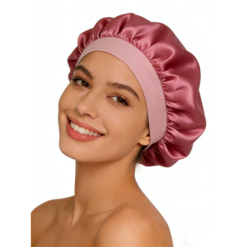 Transfronterizo Amazon seda elástica gorra de dormir gorra de belleza gorra image 11