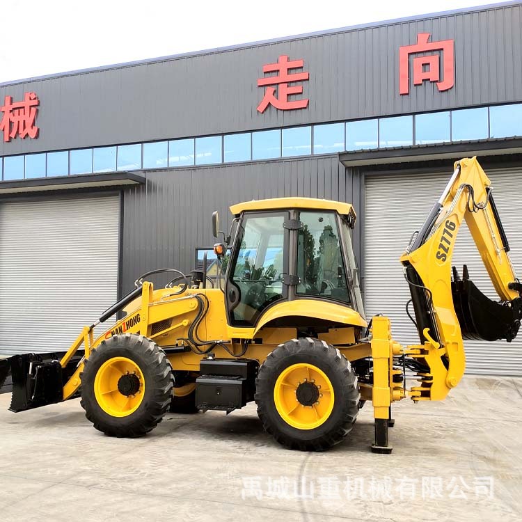 厂家直供9吨反铲装载机 配备四轮转向系统螃蟹行走铲挖一体两头忙
