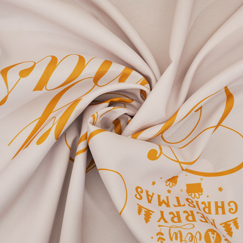 Transfronterizos dedicados a la impresión doméstica impermeable al desgaste de la mesa redonda de Navidad de la atmósfera de la mesa de comedor etiquetado