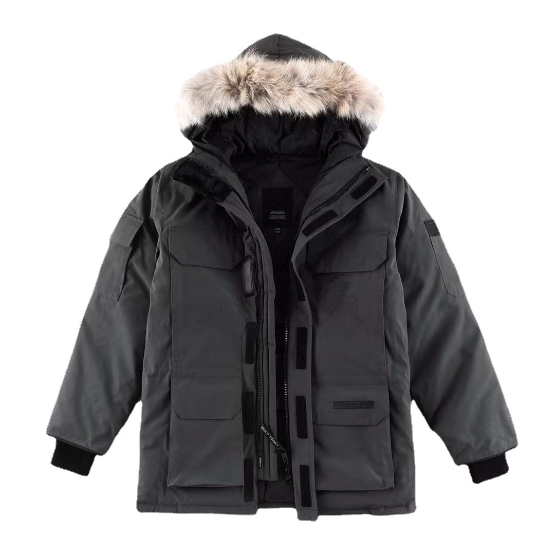 莆田工厂直发08款大鹅羽绒服远征外贸批发跨境长款羽绒服派克大衣