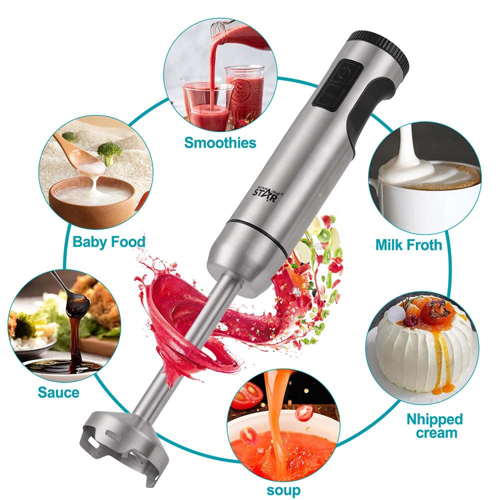 Winning Star máquina de jugo de mano de comercio exterior, barra de cocina, picadora de carne, mezclador de alimentos complementario multifuncional