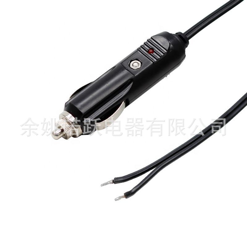 DC5.5x2.1mm公至12v汽车点烟器插头18AWG电缆汽车充电器电源电缆