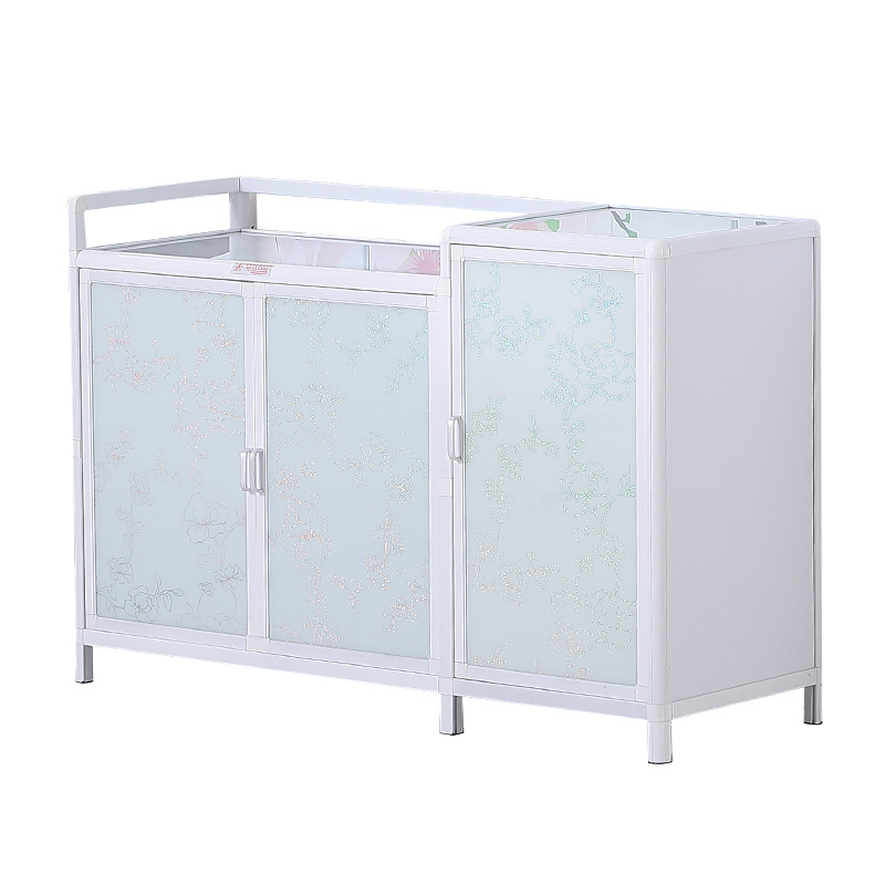 Gabinete de cocina de gas cocina casera gabinete de mesa de cocina almacenamiento de almacenamiento de armario de aleación de aluminio montaje de gabinete de cocina almacenamiento